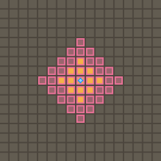 毒霧の術の範囲