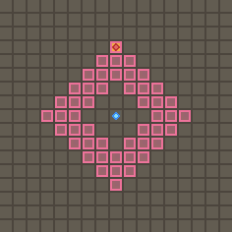 マルチバースト（ユウナ）の範囲