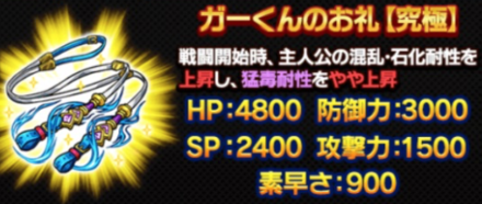 ガーくんのお礼