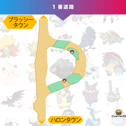 ポケモン剣盾 1番道路のマップと出現ポケモン ソードシールド ゲームエイト