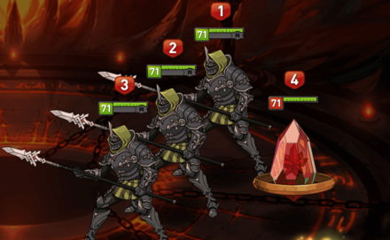 深淵56階層バトル①の画像