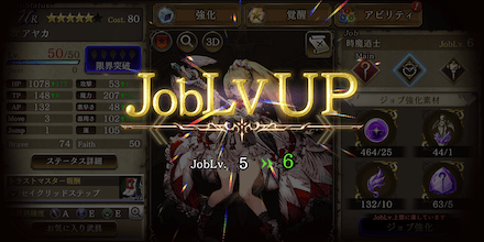 ジョブレベルアップ