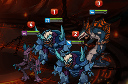 深淵61階層バトル①の画像