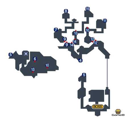 幻獣の洞窟②のマップ