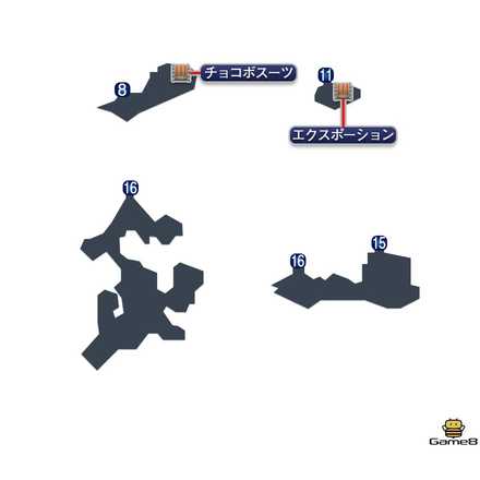 幻獣の洞窟③のマップ