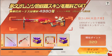 謹賀新年ポイント交換