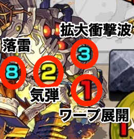 メロード覚醒前攻撃パターン