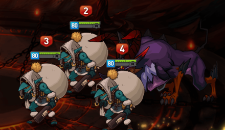 深淵85階層バトル①の画像