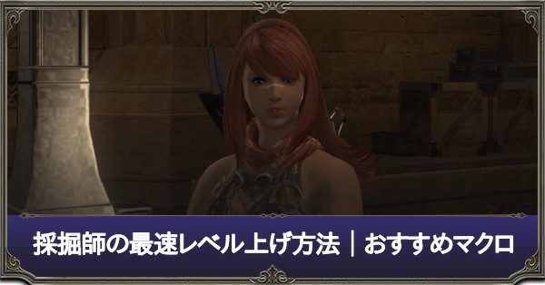 Ff14 採掘師の最速レベル上げ方法まとめ丨おすすめマクロ パッチ5 3対応 ゲームエイト