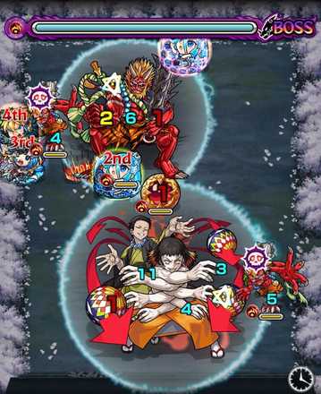 矢琶羽&朱紗丸ボス1