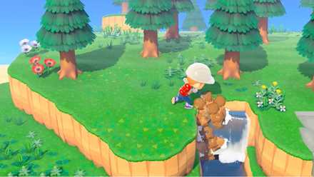 河川と崖工事を駆使すれば滝も作れる