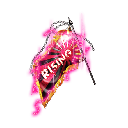 RISING単車旗【赤】【エフェクトVer.】