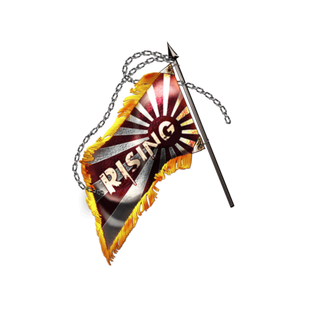 RISING単車旗【黒】