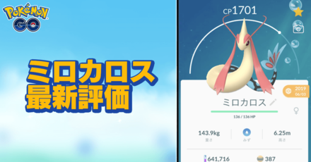 論 育成 ポケモン ミロカロス