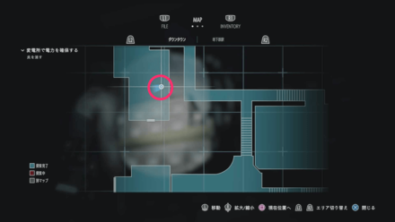 ダウンタウンのマップ