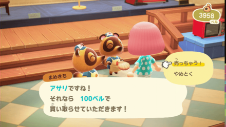 1個100ベルで売れる