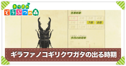 ギラファノコギリクワガタの値段と出る時間
