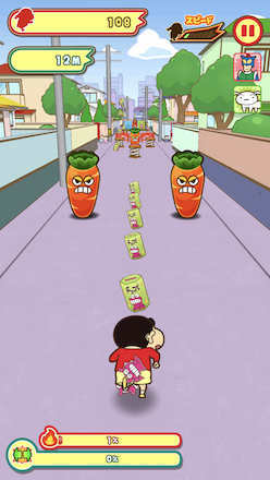 プレイ画面 走る