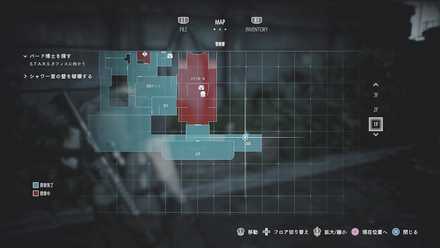 警察署正門横のチャーリー人形マップ