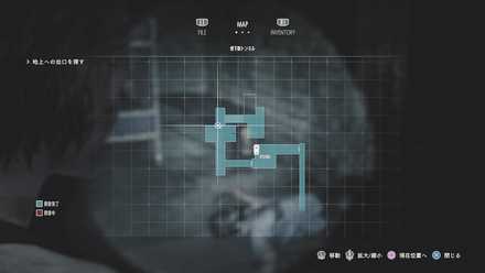 地下トンネルチャーリー君人形マップ