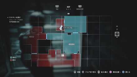 ワクチンサンプルの使用場所のマップ