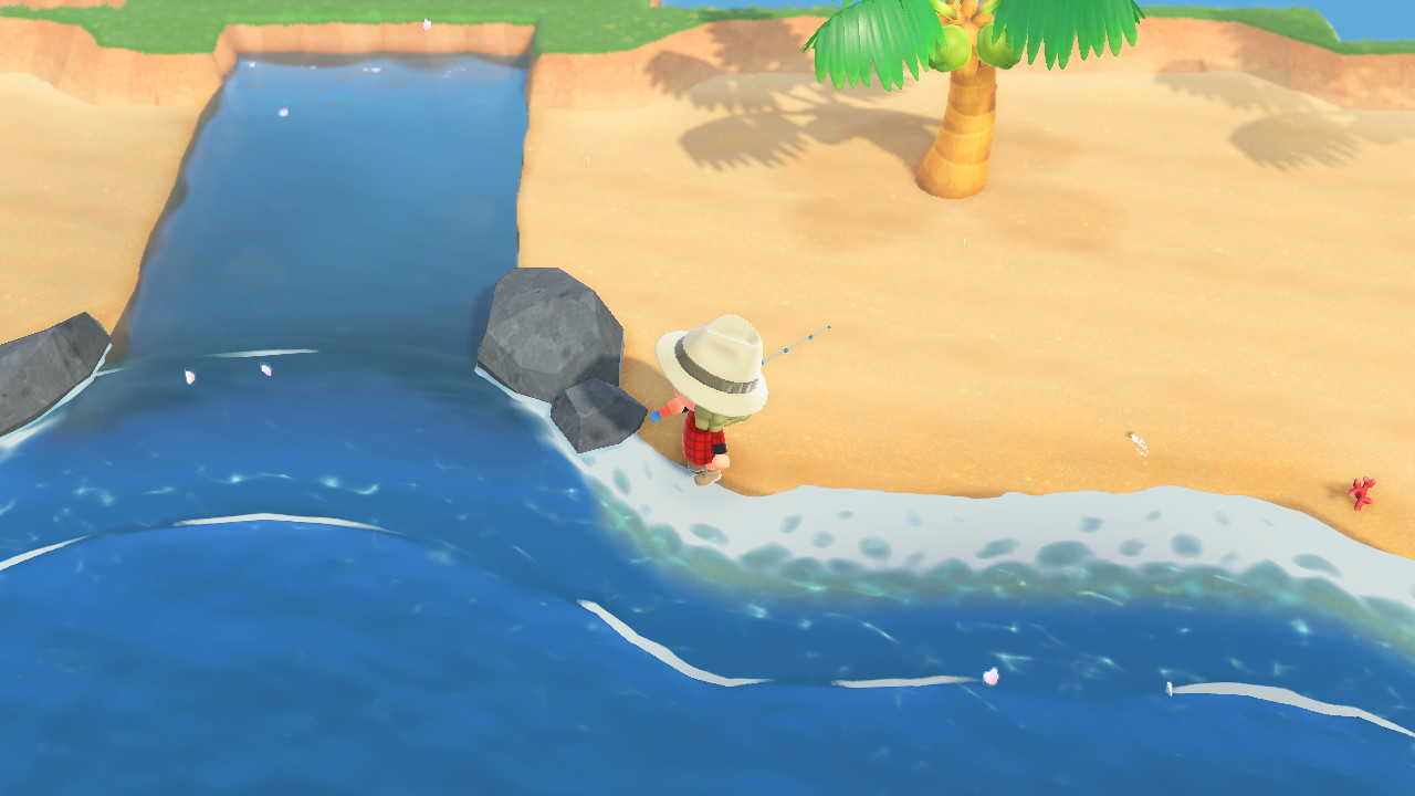 川と水の色が異なる