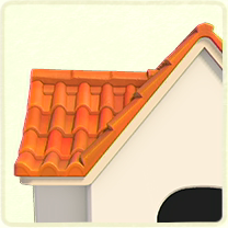 オレンジの洋瓦の屋根