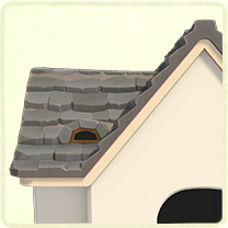 灰色の石の屋根