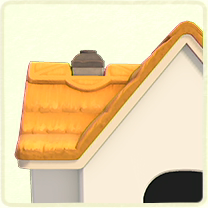 きつね色のかやぶき屋根