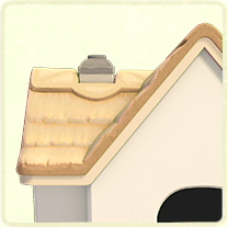 白いかやぶき屋根