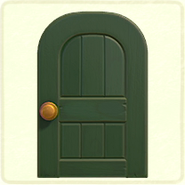 緑のよくあるドア