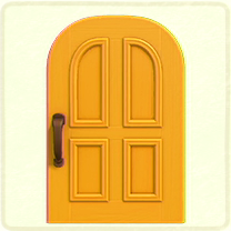黄色いよくあるドア
