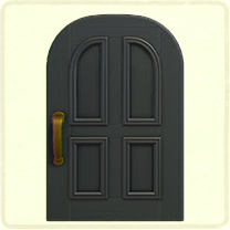 黒いよくあるドア
