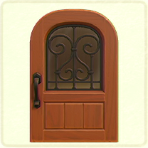 アイアングリルのドア