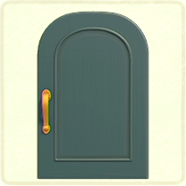 青いシンプルなドア