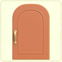 ピンクのシンプルなドア