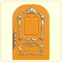 黄色いリッチなドア