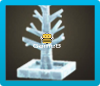 Icono de árbol congelado