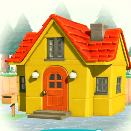 黄色いしっくい塗りの壁