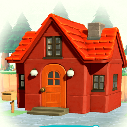 赤いしっくい塗りの壁