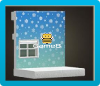 Icono de pared de copo de nieve