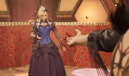 クラウド青ドレス