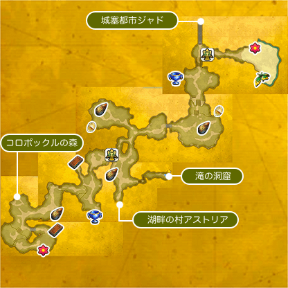 ラビの森のマップ