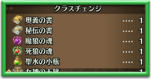 クラスチェンジアイテム