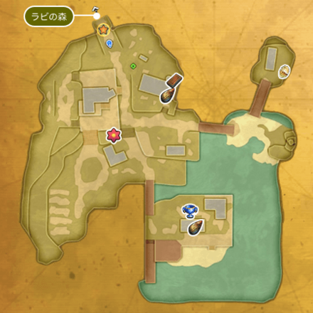 湖畔の村アストリア(崩壊前)のマップ2