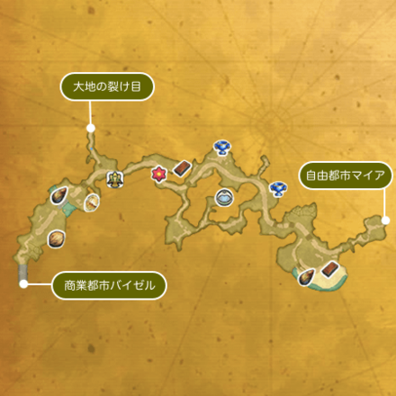 黄金の街道のマップ