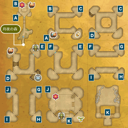 月読みの塔Iのマップ