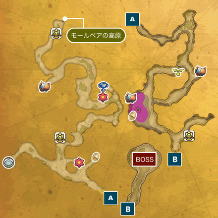 宝石の谷ドリアンIのマップ