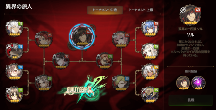 トーナメントモードの画像