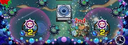 ドクロを倒すと防御ダウン